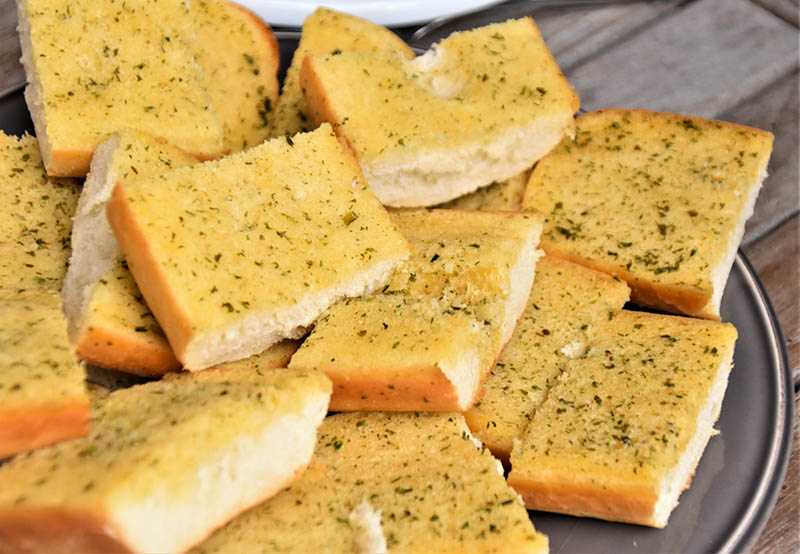 garlic breads on a plate