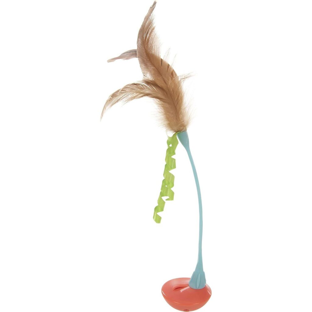 Petlinks Tippy Teaser Self-Righting Rocking Feather Cat Toy
